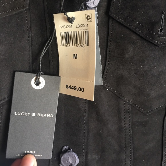 Women’s Lucky Brand Leather and Suede Jacket NWT - Picture 2 of 3